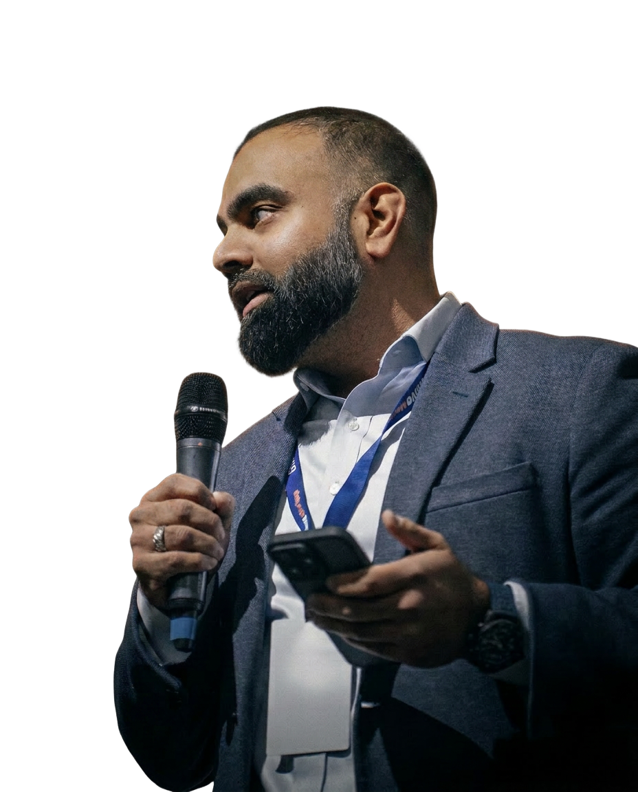 Akber Abbas on stage